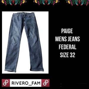 PAIGE |  MENS JEANS | FEDERAL | SIZE 32
